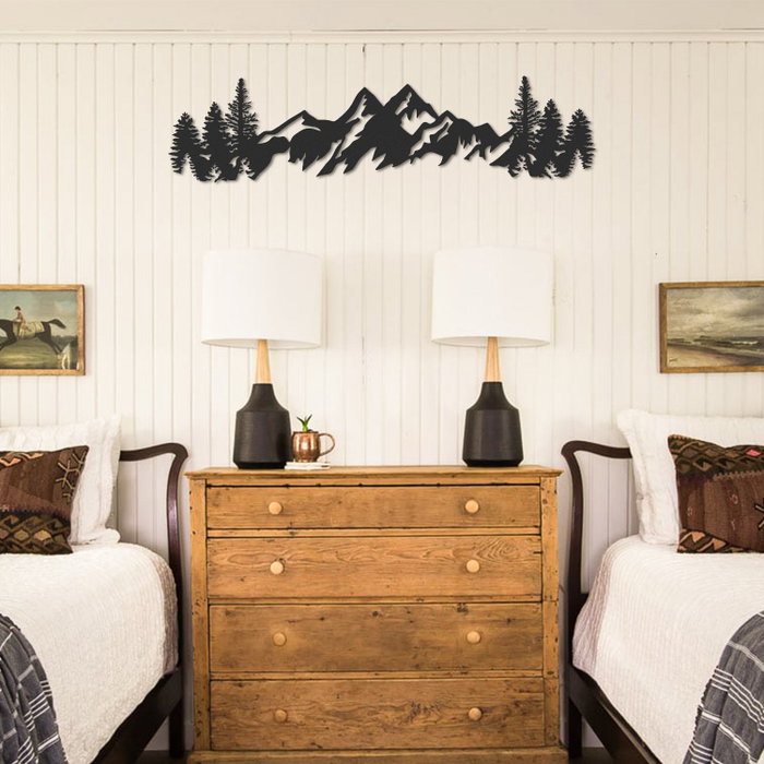Wallity Mountains Metal Wall Art - APT630 Negro Wallity Mountains Metal Wall Art - APT630 Negro